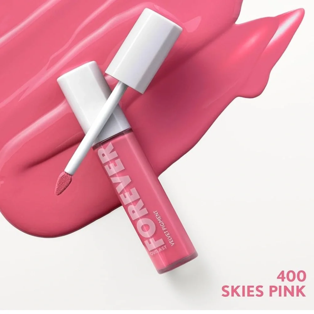 COVERGIRL Outlast Forever Velvet Pigment, 400 Skies Pink, Matte Lipstick